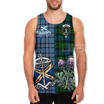 MacKay (McKay) Tartan Men's Tank Top Happy St. Andrew's Day Half Tartan Style