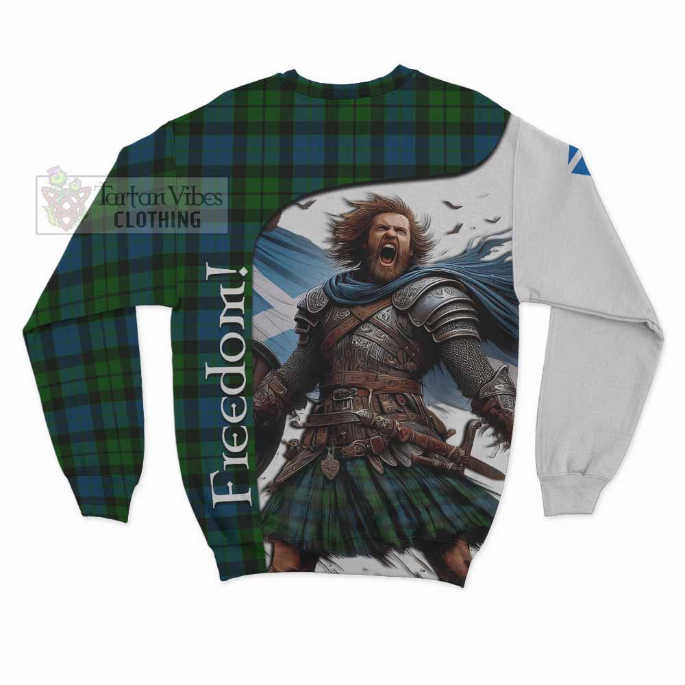 Tartan Vibes Clothing MacKay (McKay) Crest Tartan Sweatshirt Inspired by the Freedom of Scottish Warrior