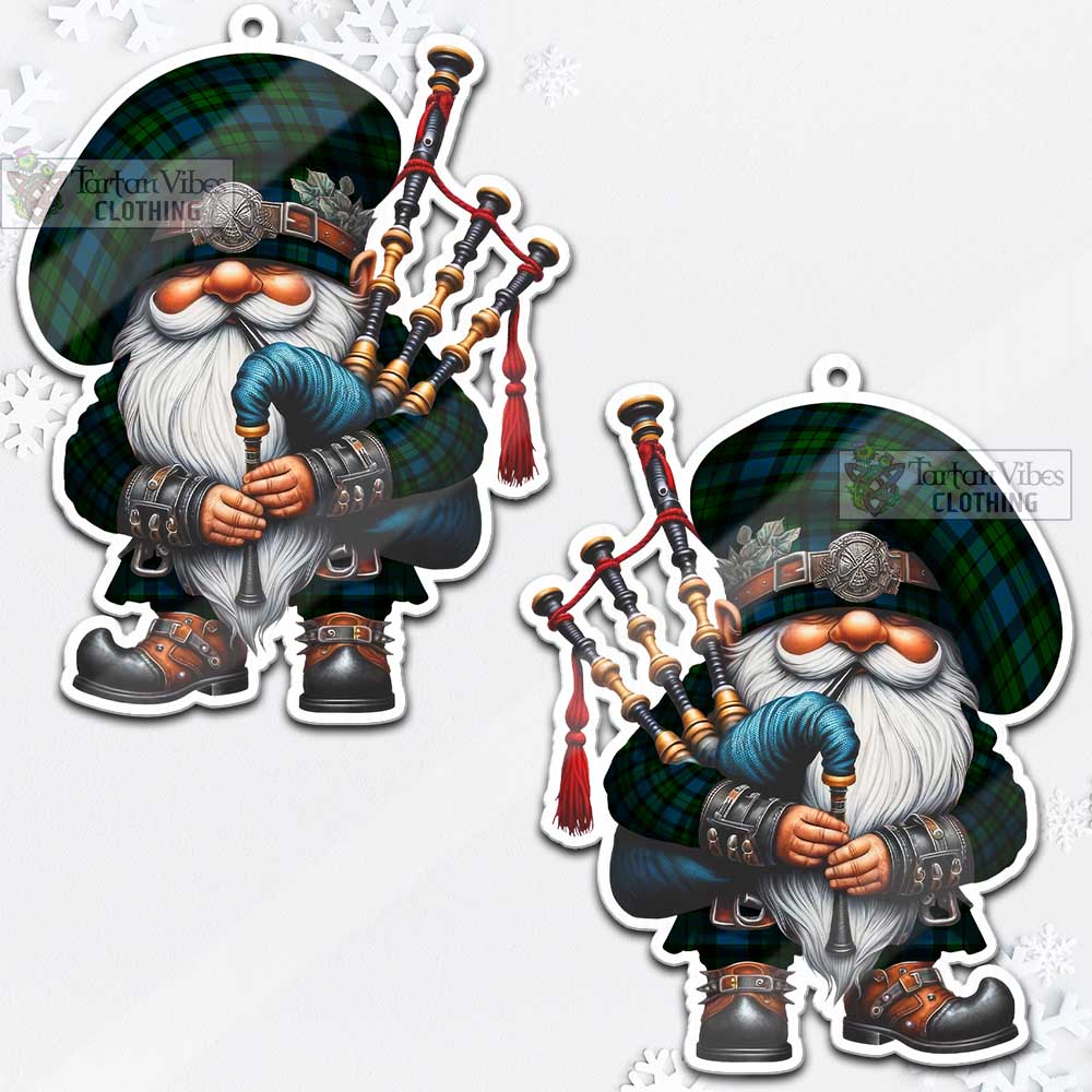 Tartan Vibes Clothing MacKay (McKay) Tartan Badpiper Gnome Christmas Ornament