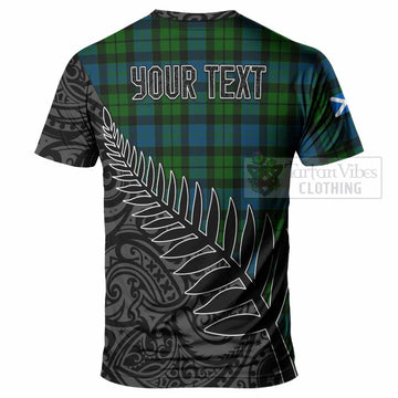 MacKay (McKay) Crest Tartan T-Shirt with New Zealand Silver Fern Half Style