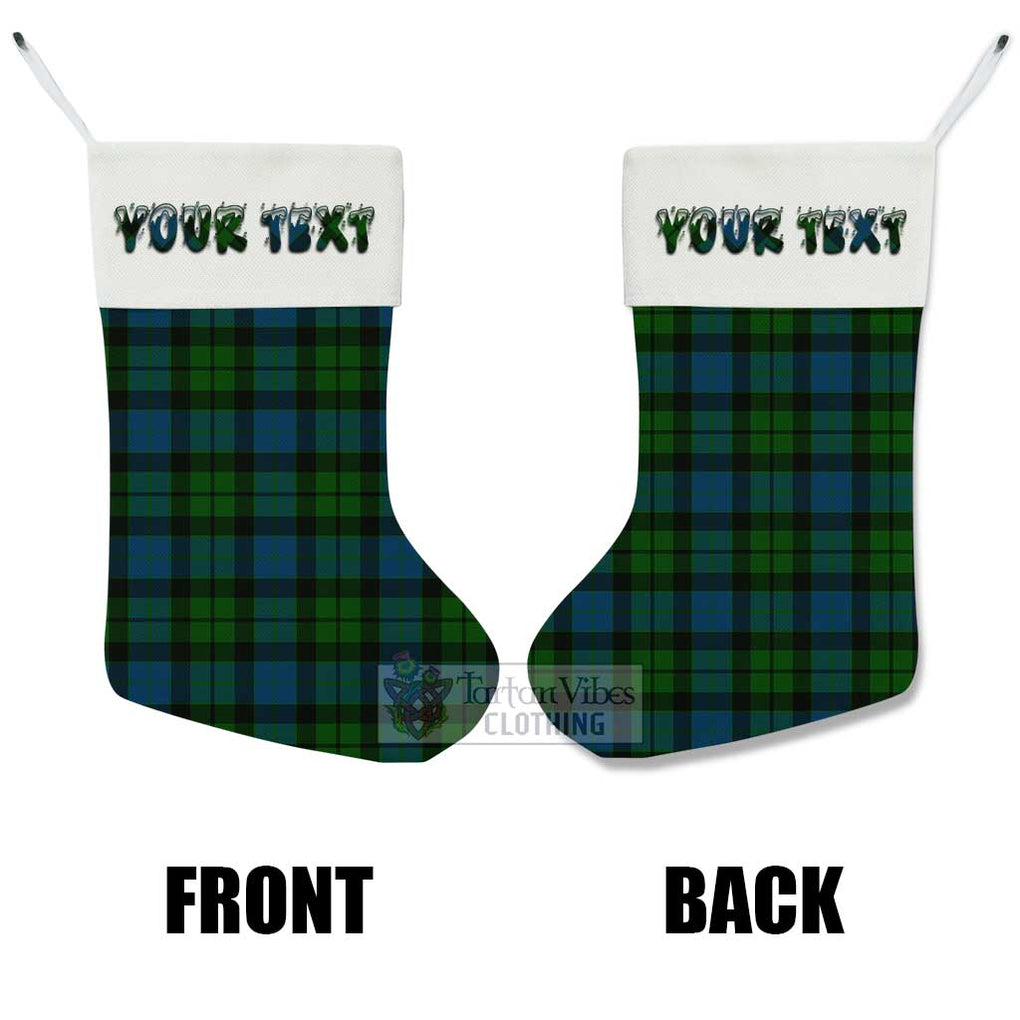 Tartan Vibes Clothing MacKay (McKay) Tartan Christmas Stocking with Personalized Text