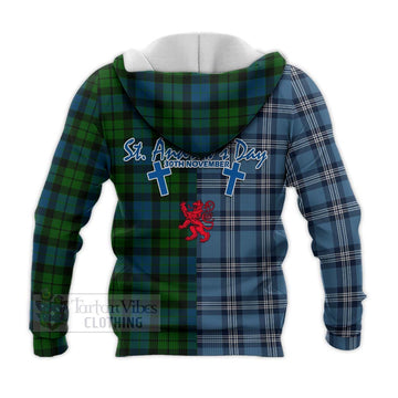 MacKay (McKay) Tartan Knitted Hoodie Happy St. Andrew's Day Half Tartan Style