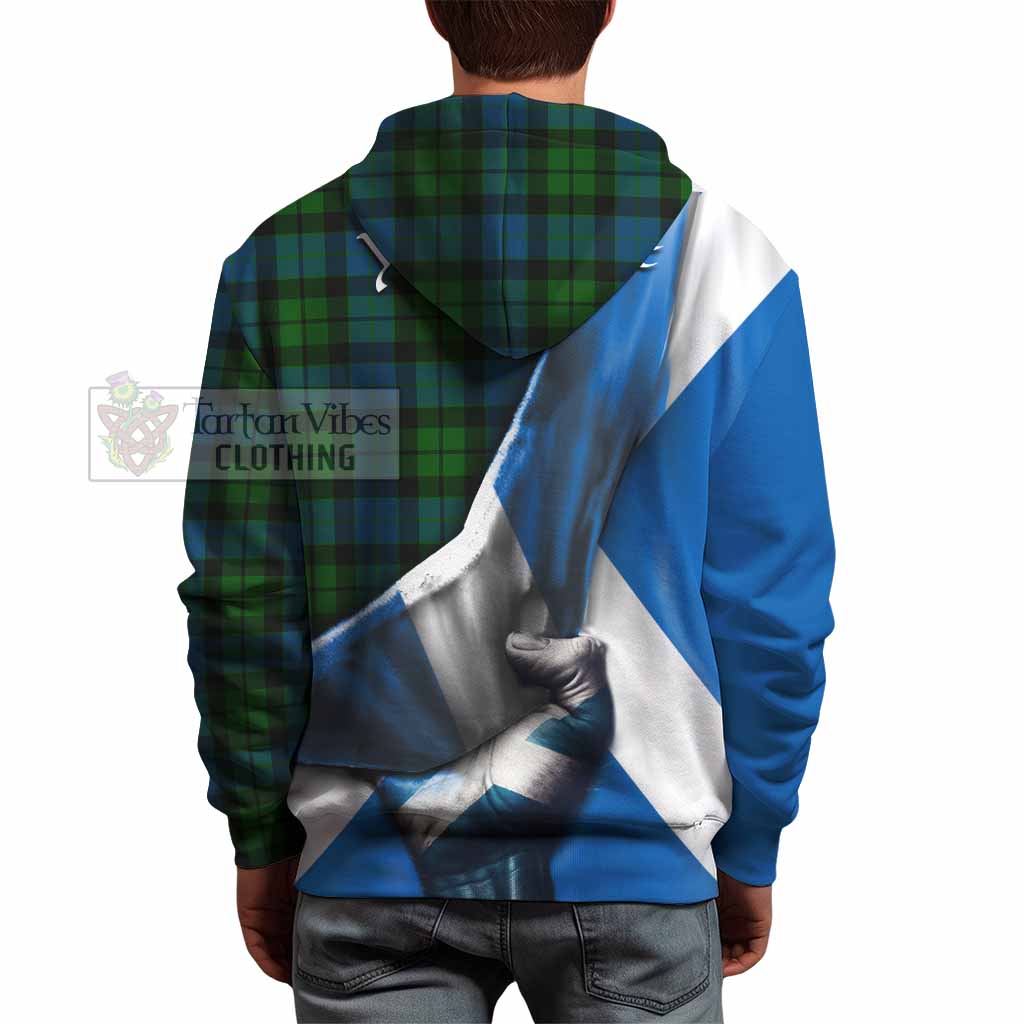 Tartan Vibes Clothing MacKay (McKay) Tartan Hoodie with Family Crest Scotland Patriotic Style