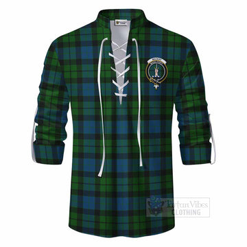 MacKay (McKay) Tartan Ghillie Kilt Shirt with Family Crest DNA In Me Style