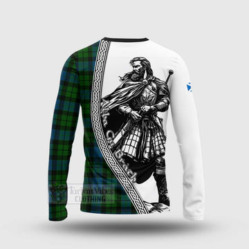 MacKay (McKay) Tartan Clan Crest Long Sleeve T-Shirt with Highlander Warrior Celtic Style