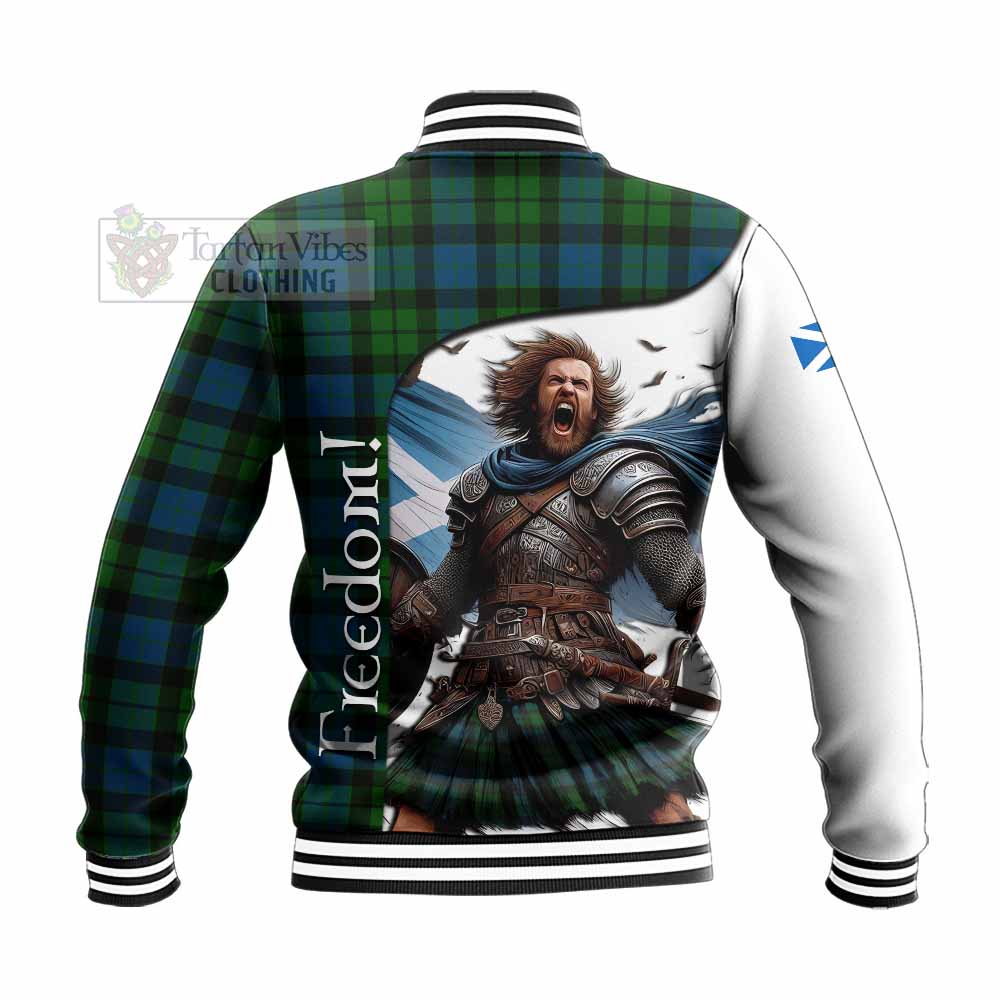 Tartan Vibes Clothing MacKay (McKay) Crest Tartan Baseball Jacket Inspired by the Freedom of Scottish Warrior