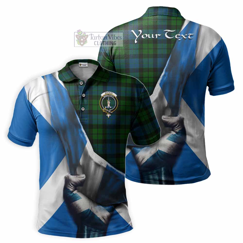 Tartan Vibes Clothing MacKay (McKay) Tartan Polo Shirt with Family Crest Scotland Patriotic Style