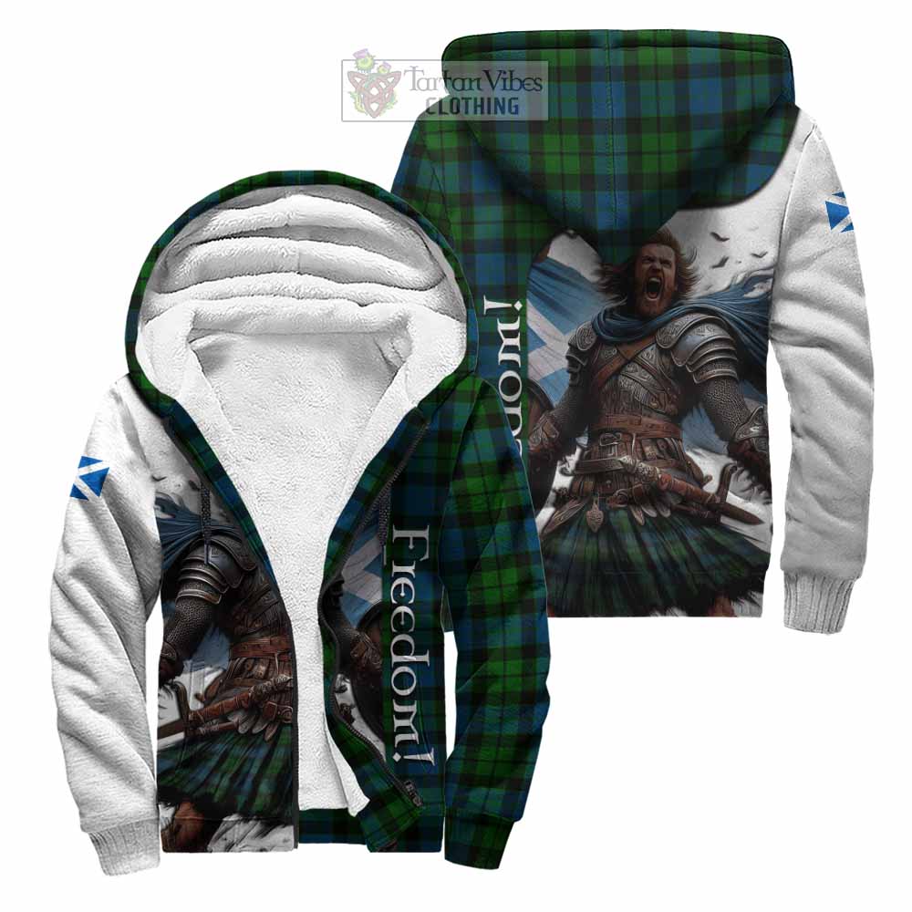 Tartan Vibes Clothing MacKay (McKay) Crest Tartan Sherpa Hoodie Inspired by the Freedom of Scottish Warrior