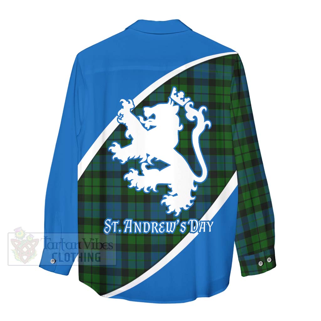 Tartan Vibes Clothing MacKay (McKay) Family Crest Tartan Women's Casual Shirt Celebrate Saint Andrew's Day in Style