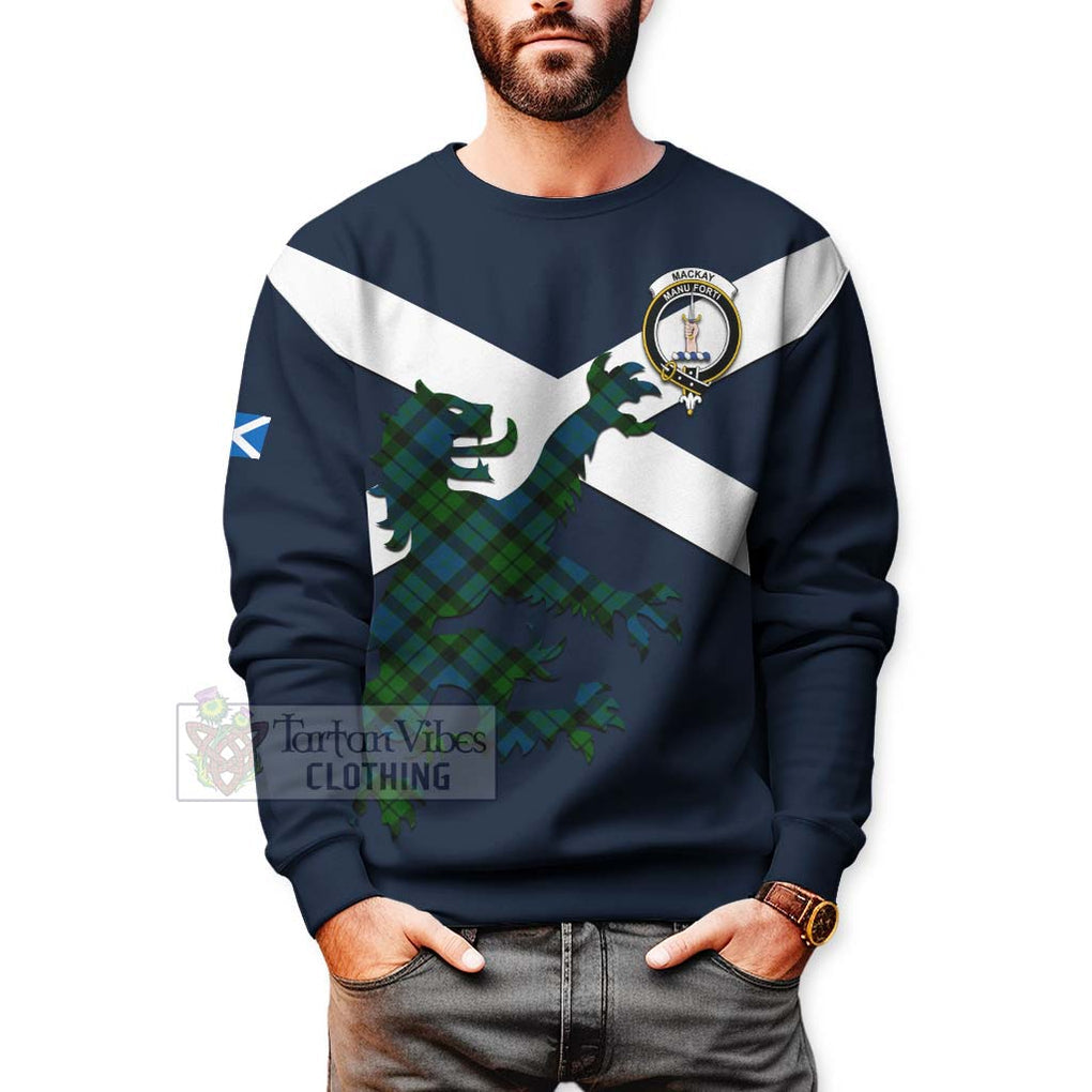 Tartan Vibes Clothing MacKay (McKay) Tartan Lion Rampant Sweatshirt – Proudly Display Your Heritage with Alba Gu Brath and Clan Name