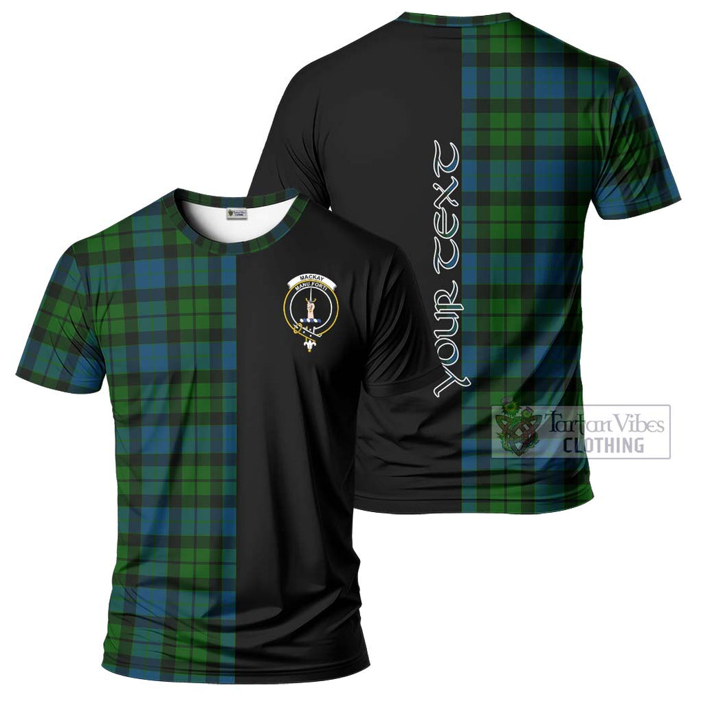 MacKay (McKay) Tartan T-Shirt with Family Crest and Half Of Me Style Kid's Shirt - Tartanvibesclothing Shop