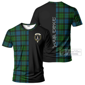 MacKay (McKay) Tartan T-Shirt with Family Crest and Half Of Me Style