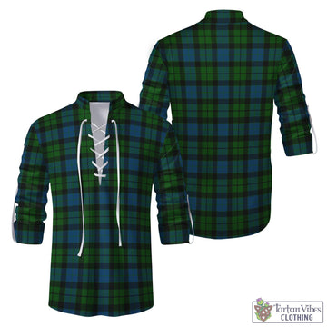 MacKay (McKay) Tartan Men's Scottish Traditional Jacobite Ghillie Kilt Shirt