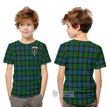 MacKay (McKay) Tartan Kid T-Shirt with Family Crest