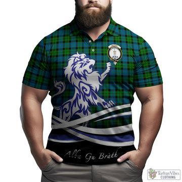 MacKay (McKay) Tartan Polo Shirt with Alba Gu Brath Regal Lion Emblem