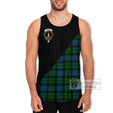 MacKay (McKay) Tartan Men's Tank Top with Family Crest and Military Logo Style