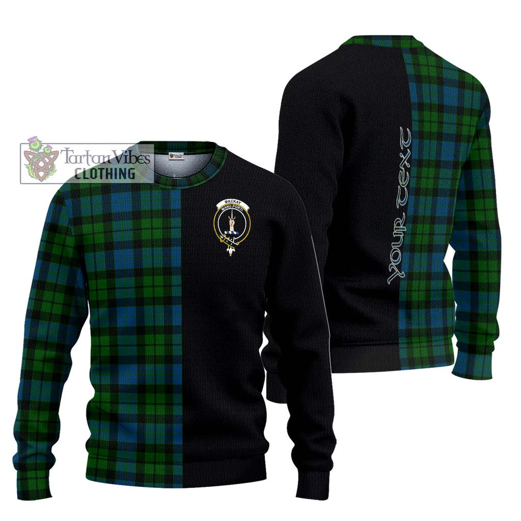 MacKay (McKay) Tartan Knitted Sweater with Family Crest and Half Of Me Style Unisex - Tartanvibesclothing Shop