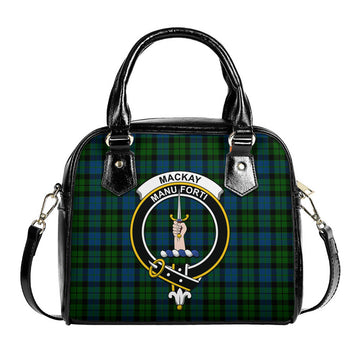 MacKay (McKay) Tartan Shoulder Handbags with Family Crest