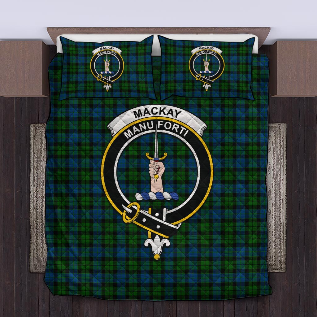 MacKay (McKay) Tartan Quilt Bed Set with Family Crest Twin - Tartan Vibes Clothing