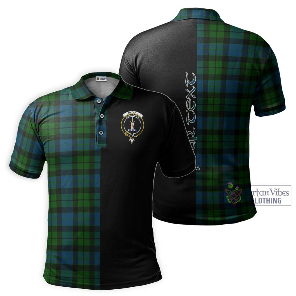 MacKay (McKay) Tartan Polo Shirt with Family Crest and Half Of Me Style Kid - Tartanvibesclothing Shop