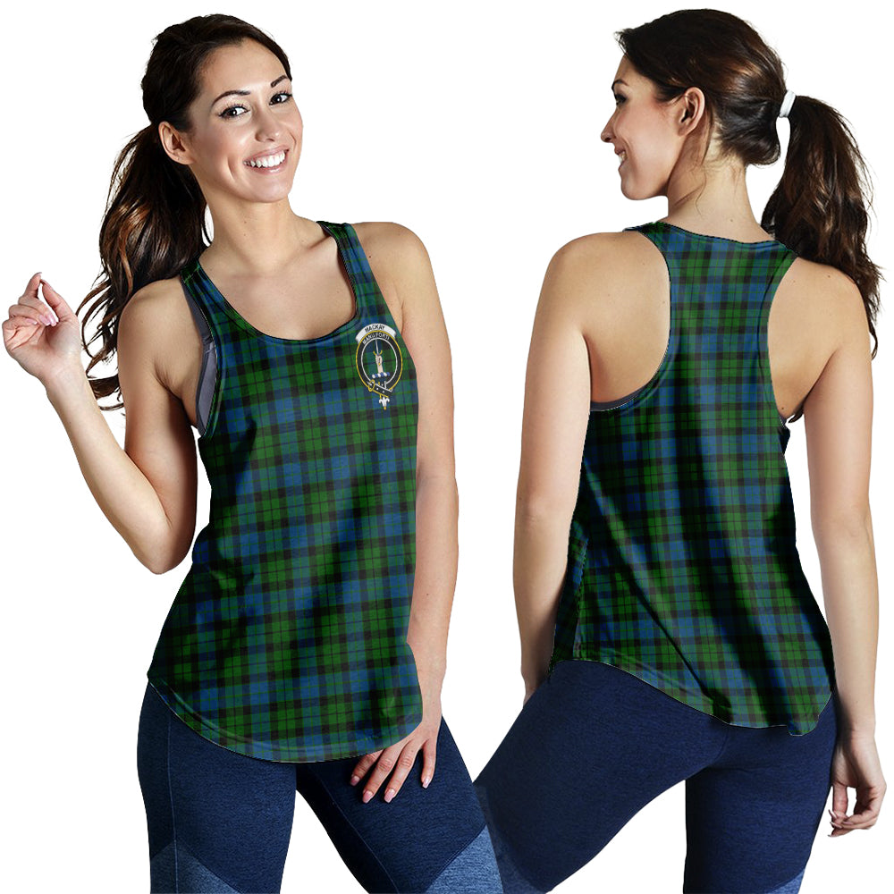 mackay-modern-tartan-women-racerback-tanks-with-family-crest