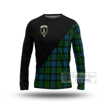 MacKay (McKay) Tartan Long Sleeve T-Shirt with Family Crest and Military Logo Style