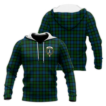 MacKay (McKay) Tartan Knitted Hoodie with Family Crest