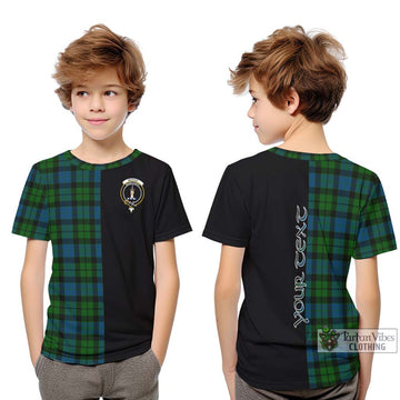 MacKay (McKay) Tartan Kid T-Shirt with Family Crest and Half Of Me Style