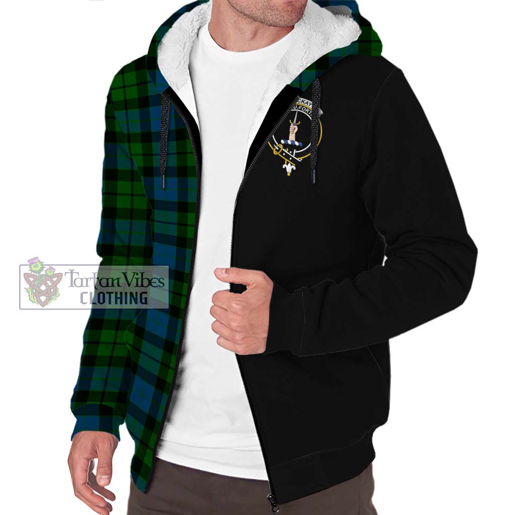 MacKay (McKay) Tartan Sherpa Hoodie with Family Crest and Half Of Me Style Unisex S - Tartanvibesclothing Shop