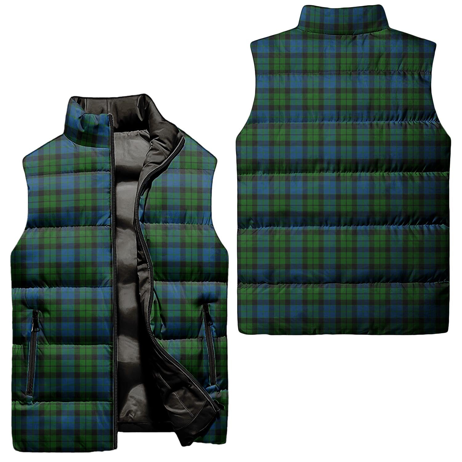 MacKay Modern Tartan Sleeveless Puffer Jacket Unisex - Tartanvibesclothing