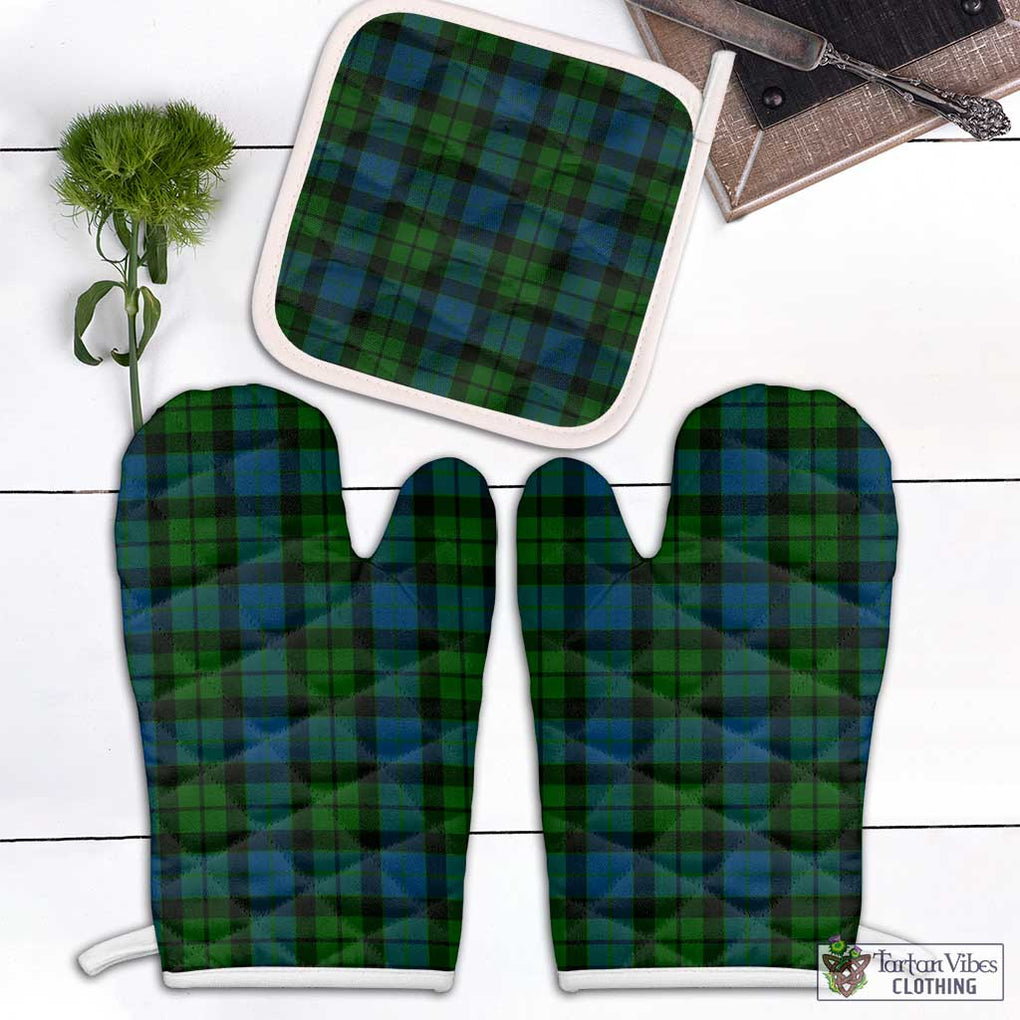 MacKay (McKay) Tartan Combo Oven Mitt & Pot-Holder White - Tartan Vibes Clothing