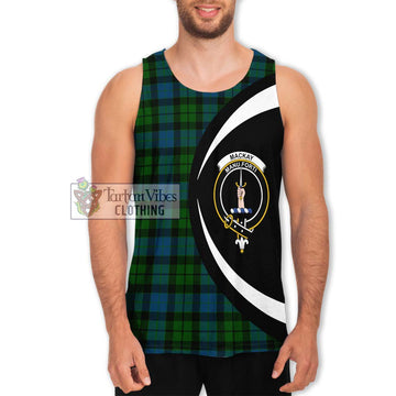 MacKay (McKay) Tartan Men's Tank Top with Family Crest Circle Style