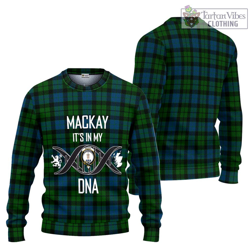 MacKay (McKay) Tartan Knitted Sweater with Family Crest DNA In Me Style Unisex - Tartanvibesclothing Shop