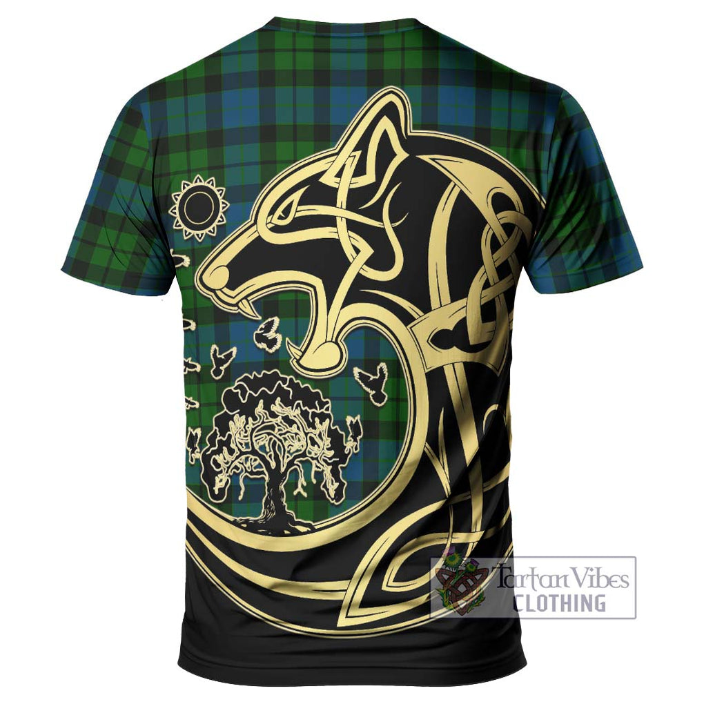 MacKay (McKay) Tartan T-Shirt with Family Crest Celtic Wolf Style - Tartan Vibes Clothing