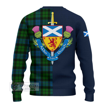 MacKay (McKay) Tartan Ugly Sweater with Scottish Lion Royal Arm Half Style