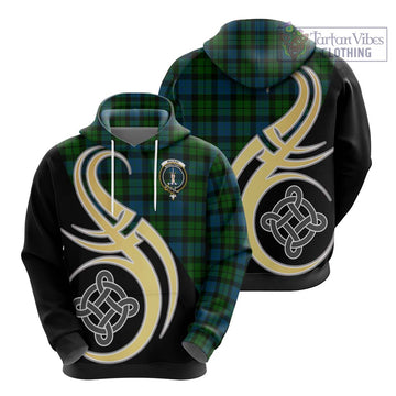 MacKay (McKay) Tartan Hoodie with Family Crest and Celtic Symbol Style