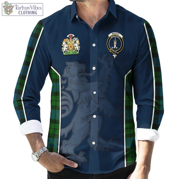 MacKay (McKay) Tartan Long Sleeve Button Up Shirt with Family Crest and Lion Rampant Vibes Sport Style