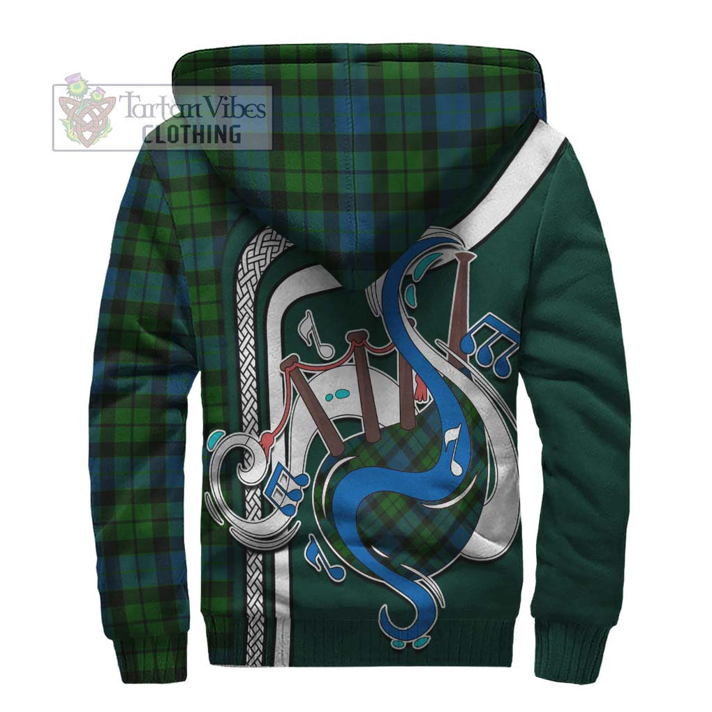 MacKay (McKay) Tartan Sherpa Hoodie with Epic Bagpipe Style - Tartanvibesclothing Shop