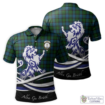 MacKay (McKay) Tartan Polo Shirt with Alba Gu Brath Regal Lion Emblem