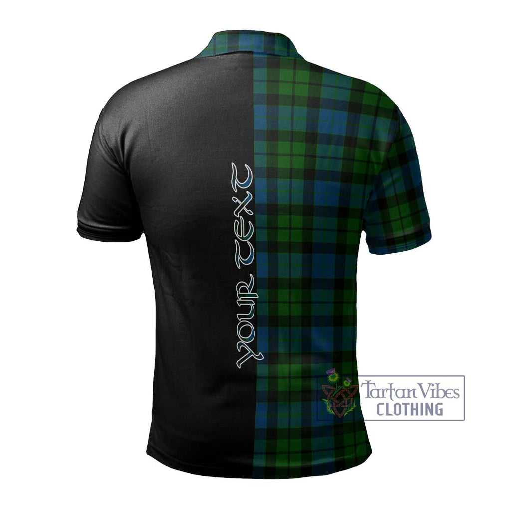 MacKay (McKay) Tartan Polo Shirt with Family Crest and Half Of Me Style - Tartanvibesclothing Shop