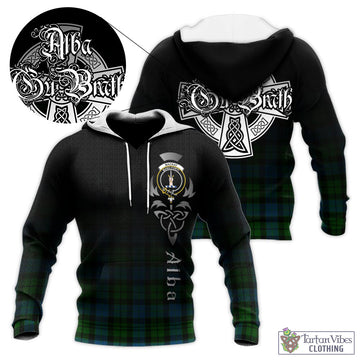 MacKay (McKay) Tartan Knitted Hoodie Featuring Alba Gu Brath Family Crest Celtic Inspired