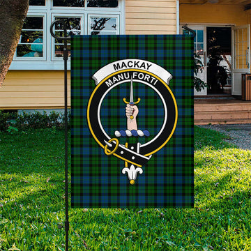 MacKay (McKay) Tartan Flag with Family Crest