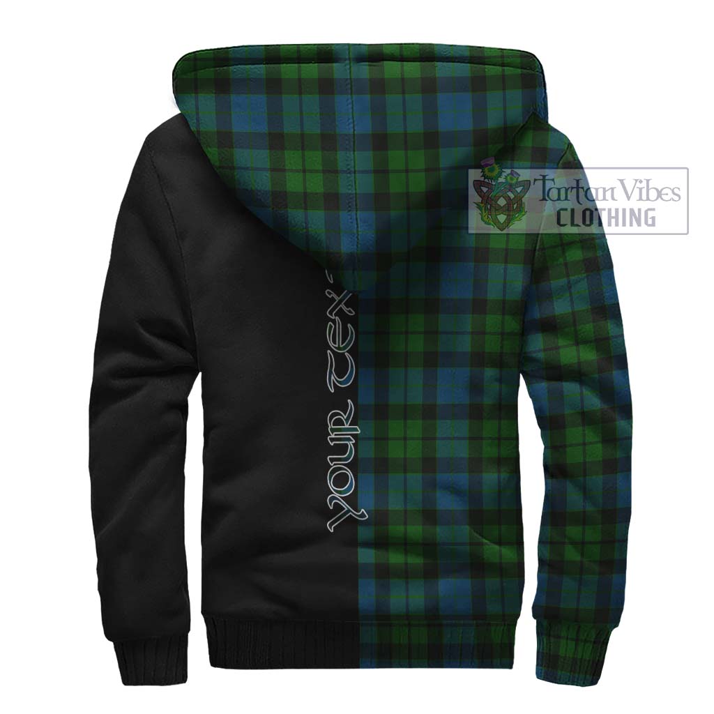 MacKay (McKay) Tartan Sherpa Hoodie with Family Crest and Half Of Me Style - Tartanvibesclothing Shop