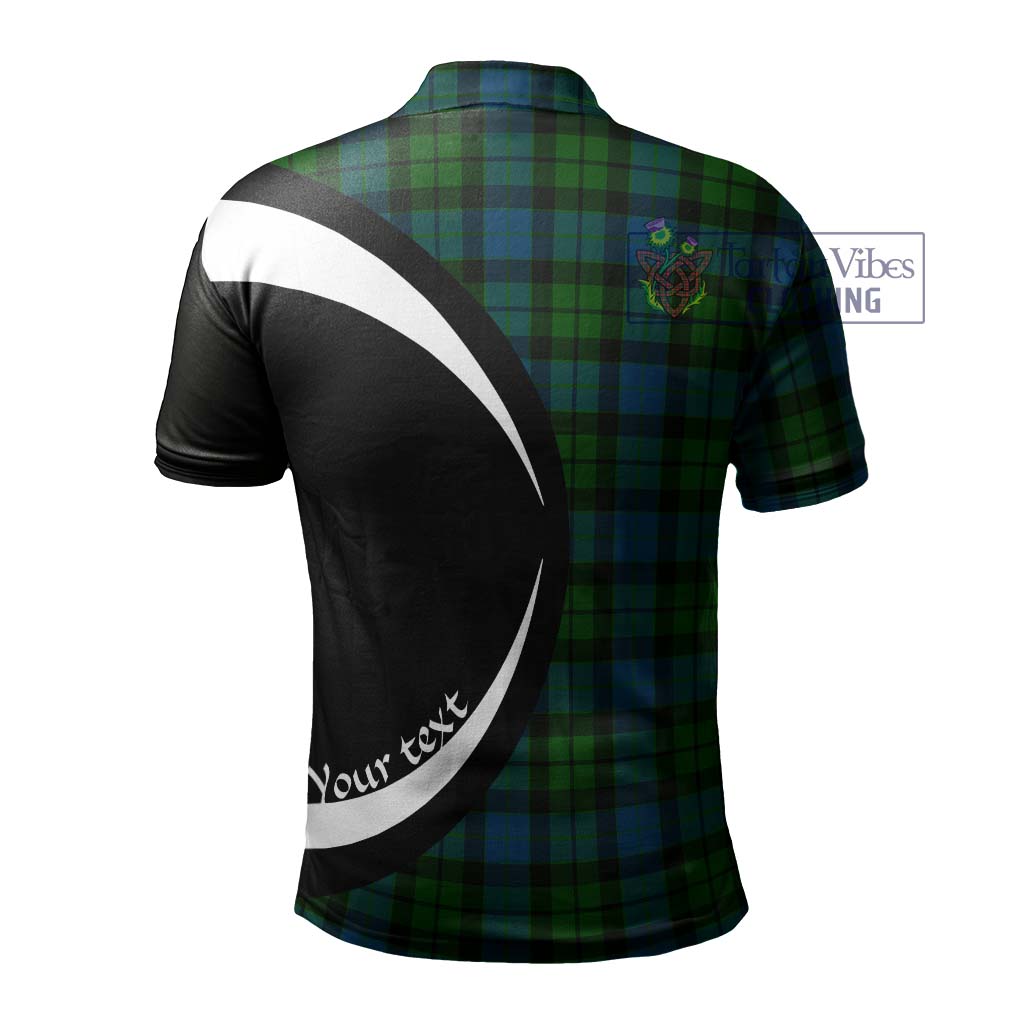 MacKay (McKay) Tartan Men's Polo Shirt with Family Crest Circle Style - Tartan Vibes Clothing