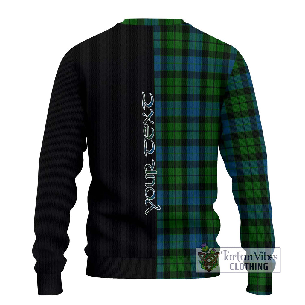 MacKay (McKay) Tartan Knitted Sweater with Family Crest and Half Of Me Style - Tartanvibesclothing Shop