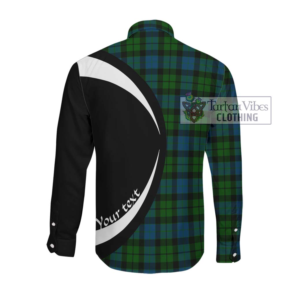 MacKay (McKay) Tartan Long Sleeve Button Up with Family Crest Circle Style Men's Shirt - Tartan Vibes Clothing