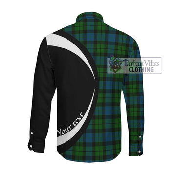 MacKay (McKay) Tartan Long Sleeve Button Up with Family Crest Circle Style