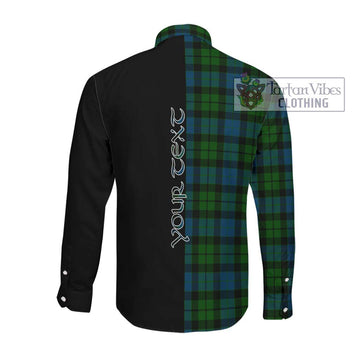 MacKay (McKay) Tartan Long Sleeve Button Shirt with Family Crest and Half Of Me Style