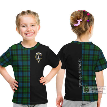 MacKay (McKay) Tartan Kid T-Shirt with Family Crest and Half Of Me Style