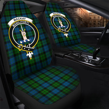 MacKay (McKay) Tartan Car Seat Cover with Family Crest